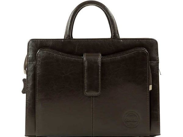 Aktentasche Leder Businesstasche Damen braun CROCCI | Bag & Leather