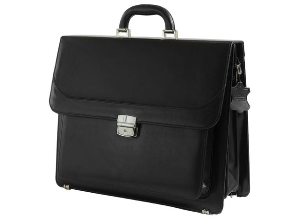 Aktentasche Herren Leder Laptoptasche Businesstasche schwarz CASUZZA | Bag & Leather
