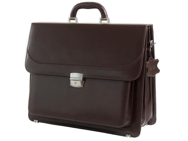 Aktentasche Herren Leder Laptoptasche Businesstasche braun CASUZZA | Bag & Leather