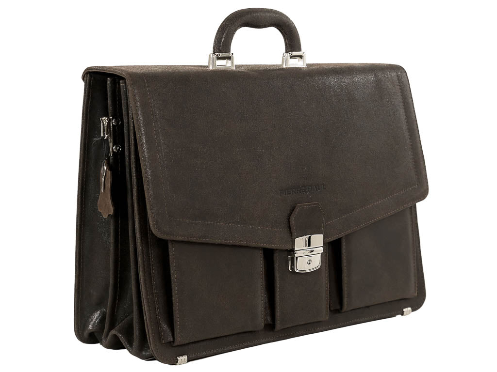 Lederen laptop en akte tas geschikt tm 16.5 inch cognac Van Fiel Lederen laptop en akte tas geschikt tm 16.5 inch cognac Van Fiel