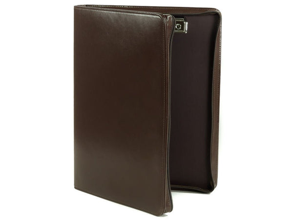 Dokumentenmappe A4 Leder Businessmappe braun CASTELLO | Bag & Leather