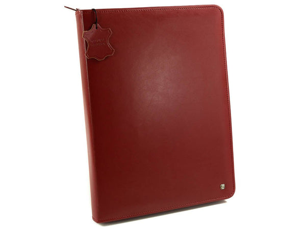 Konferenzmappe Dokumentenmappe A4 Leder rot TREVI | Bag & Leather