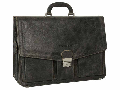 Aktentasche Leder Herren mit Laptopfach 16,4