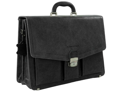 Aktentasche Leder Herren mit Laptopfach 16,4