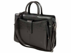 Aktentasche Leder Businesstasche Damen schwarz CROCCI | Bag & Leather