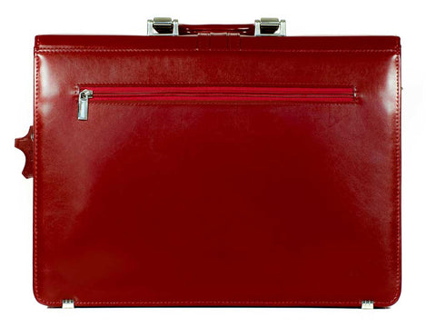 Aktentasche Damen Bürotasche modern rot CASTELLA | Bag & Leather