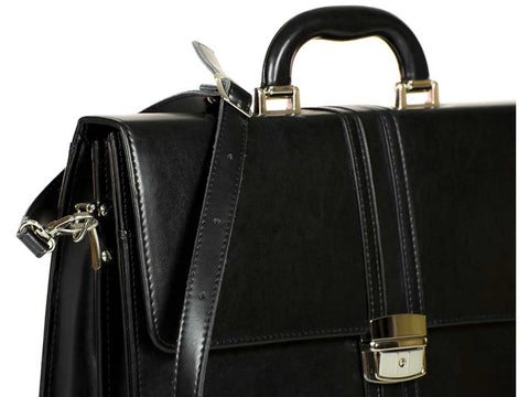 Aktentasche Damen Bürotasche modern schwarz CASTELLA | Bag & Leather