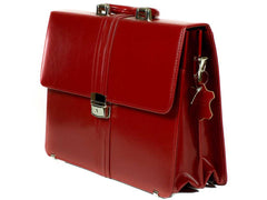 Aktentasche Damen Bürotasche modern rot CASTELLA | Bag & Leather