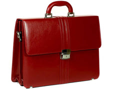 Aktentasche Damen Bürotasche modern rot CASTELLA | Bag & Leather