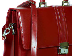 Aktentasche Damen Bürotasche modern rot CASTELLA | Bag & Leather