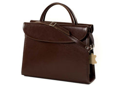 Aktentasche Damen Ledertasche Businesstasche braun LECCE | Bag & Leather