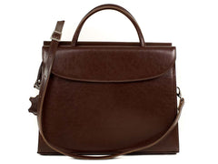 Aktentasche Damen Ledertasche Businesstasche braun LECCE | Bag & Leather