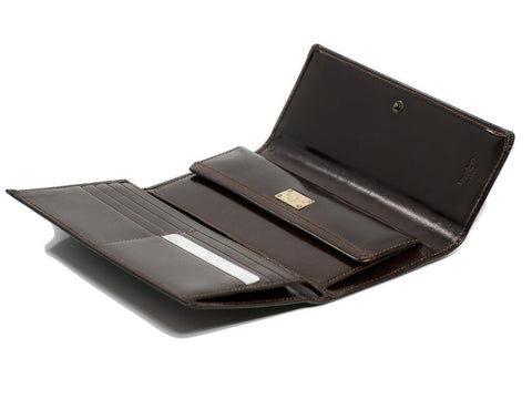 Large women's leather wallet PIANETTO