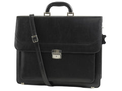 Aktentasche Herren Leder Laptoptasche Businesstasche schwarz CASUZZA | Bag & Leather