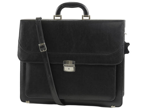 Aktentasche Herren Leder Laptoptasche Businesstasche schwarz CASUZZA | Bag & Leather