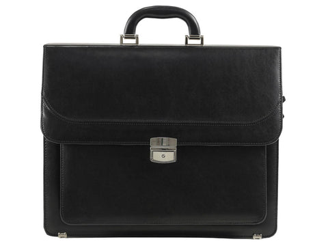 Aktentasche Herren Leder Laptoptasche Businesstasche schwarz CASUZZA | Bag & Leather