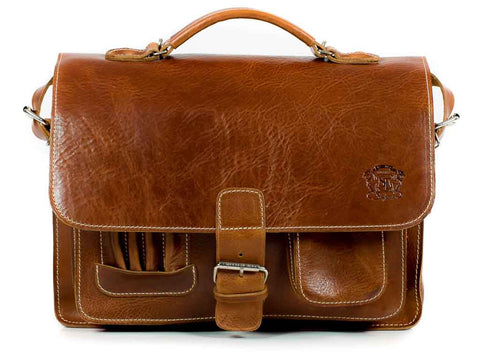 Small leather bag VITA - briefcase