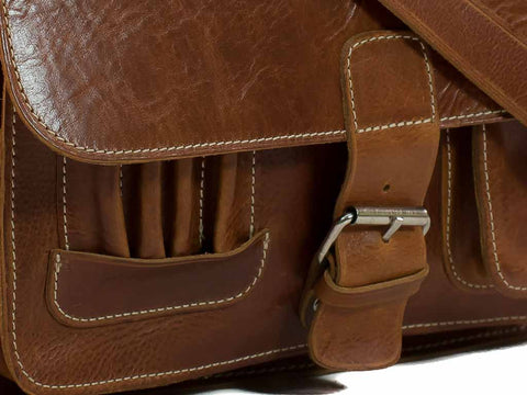 Small leather bag VITA - briefcase