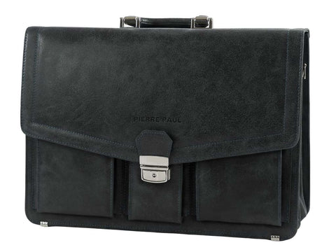 Aktentasche Leder Herren mit Laptopfach 16,4