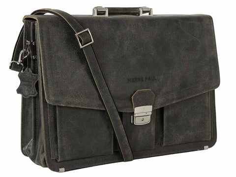 Leather briefcase TACCONE - PIERRE PAUL