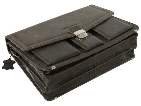 Leather briefcase TACCONE - PIERRE PAUL