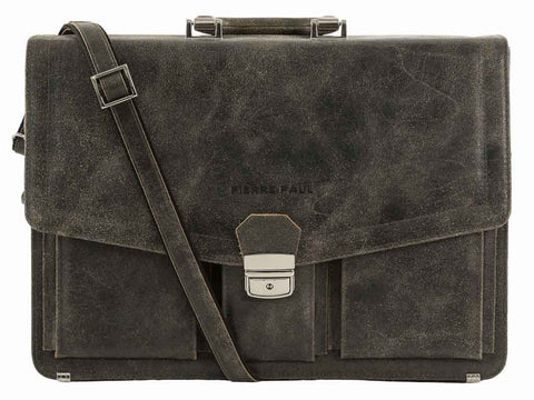 Aktentasche Leder Herren mit Laptopfach 16,4