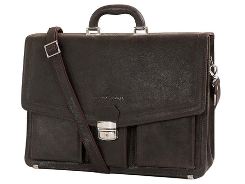 Leather briefcase TACCONE - PIERRE PAUL