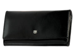 Geldbörse Damen Leder Portemonnaie Geldbeutel schwarz PAOLIA | Bag & Leather
