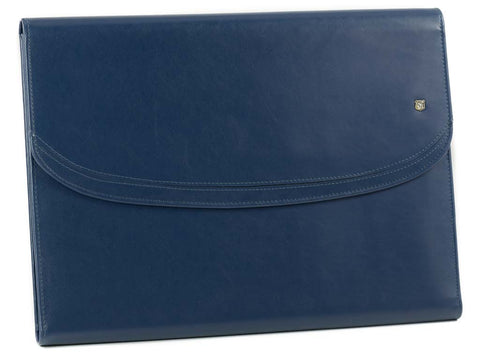 Klemmbrettmappe Leder - Konferenzmappe A4 blau MARO | Bag & Leather