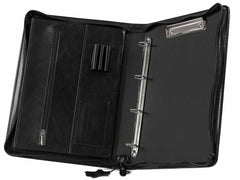 Dokumentenmappe A4 Leder Businessmappe schwarz CASTELLO | Bag & Leather