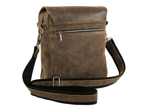 Leather messenger PRIOLO