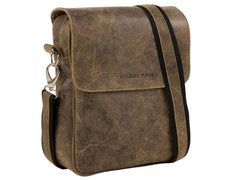 Leather messenger PRIOLO