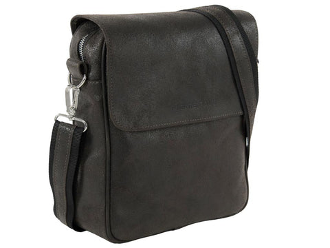 Leder Umhängetasche Herren Cross Body Bag Braun PRIOLO | PIERRE PAUL