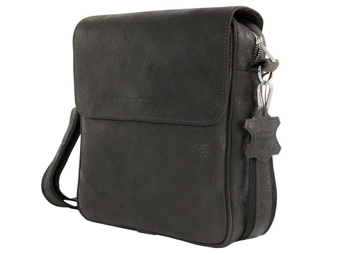 Leder Umhängetasche Herren Cross Body Bag Braun PRIOLO | PIERRE PAUL