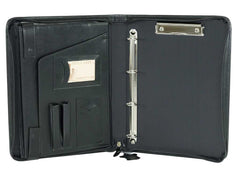 Dokumentenmappe  Leder Business Portfolio schwarz BOSARO | Bag & Leather