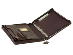 Dokumentenmappe  Leder Business Portfolio braun BOSARO | Bag & Leather