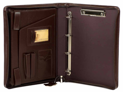 Dokumentenmappe  Leder Business Portfolio braun BOSARO | Bag & Leather