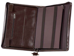 Dokumentenmappe  Leder Business Portfolio braun BOSARO | Bag & Leather