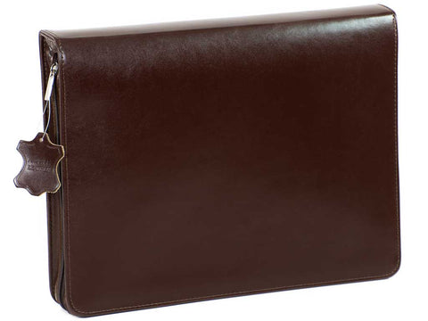 Dokumentenmappe  Leder Business Portfolio braun BOSARO | Bag & Leather