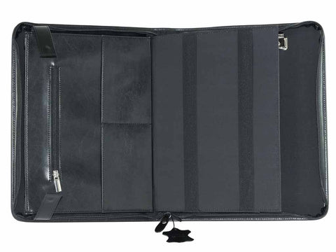 Dokumentenmappe  Leder Business Portfolio schwarz BOSARO | Bag & Leather